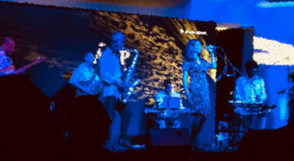 Jazzkonzert in Blautönen